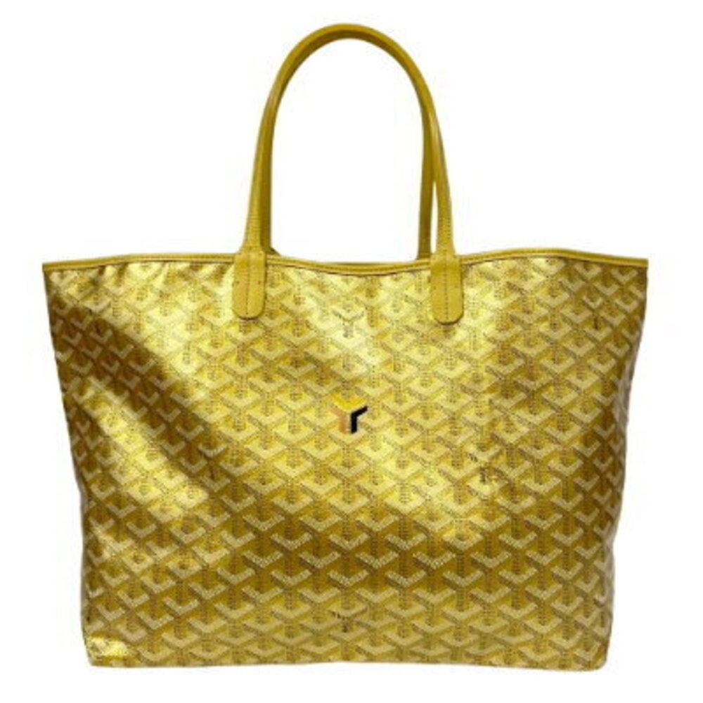 GOYARD Saint Louis Tote Bag Handbag Herringbone Gold Pouch